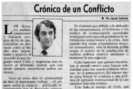 Crónica de un conflicto