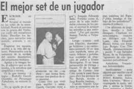 El mejor set de un jugador