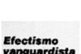 Efectismo vanguardista