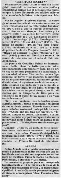 "Escritura secreta".