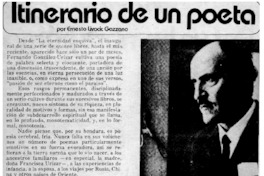 Itinerario de un poeta