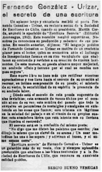 Fernando González-Urizar, el secreto de una escritura