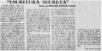 "Escritura secreta"