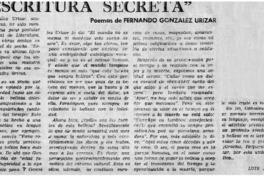 "Escritura secreta"