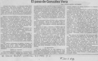 El paso de González Vera