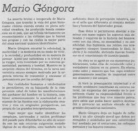 Mario Góngora.
