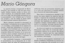 Mario Góngora.
