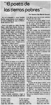 "El poeta de las tierras pobres"