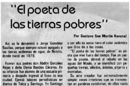 "El poeta de las tierras pobres"