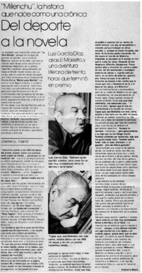 Del deporte a la novela