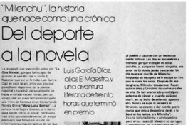 Del deporte a la novela