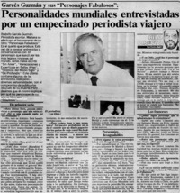 Personalidades mundiales entrevistadas por un empecinado periodista viajero : [entrevistas]