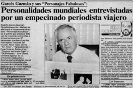 Personalidades mundiales entrevistadas por un empecinado periodista viajero : [entrevistas]