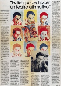 "Es tiempo de hacer un teatro aformativo" : [entrevistas]