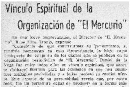 Vínculo espiritual de la organización de "El Mercurio".