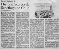 Historia secreta de Sanctiago de Chile