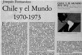 Chile y el mundo 1870-1973