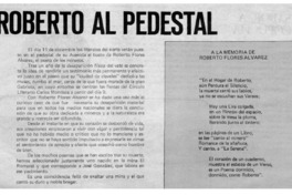 Roberto al pedestal.