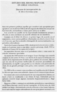 Estudio del idioma mapuche en Chile colonial