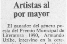 Artistas al por mayor