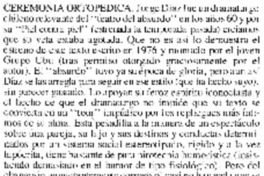 Ceremonia ortopédica