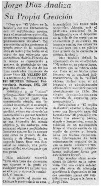 Jorge Díaz analiza su propia creación.