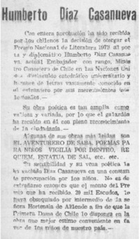 Humberto Díaz Casanueva.