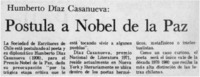 Postula a Nobel de la Paz.