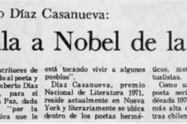 Postula a Nobel de la Paz.