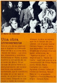 Una obra irreverente.