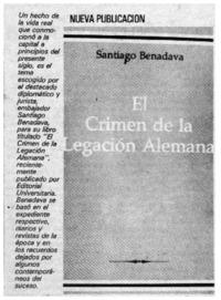 El Crimen de la Legación Alemana.