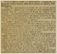 Una familia bajo la dictadura.