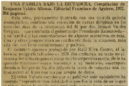 Una familia bajo la dictadura.
