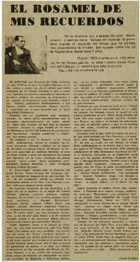 El Rosamel de mis recuerdos