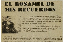 El Rosamel de mis recuerdos