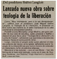 Lanzada nueva obra sobre teología de la liberación.
