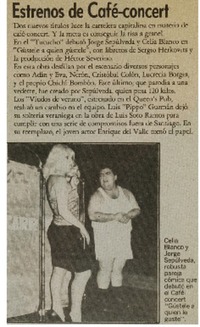 Estrenos de café-concert.