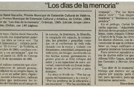 "Los días de la memoria"