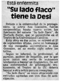 "Su lado flaco" tiene la Desi.