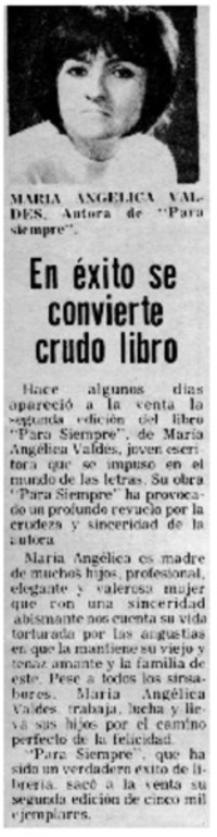 En éxito se convierte crudo libro.