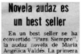 Novela audaz es un best seller.