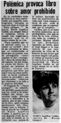 Polémica provoca libro sobre amor prohibido.