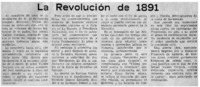 La Revolución de 1891.