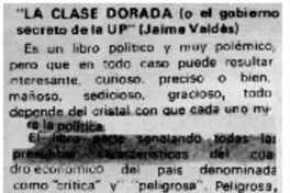 "La clase dorada".