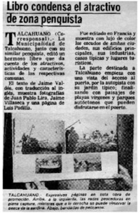 Libro condensa el atractivo de zona penquista.