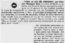 "Toda la luz del mediodia"