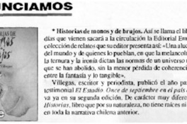 Historias de monos y de brujos.