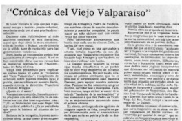 "Crónicas del viejo Valparaíso"