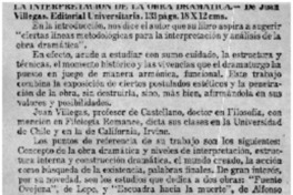 La interpretación de la obra dramática.