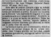 La interpretación de la obra dramática.